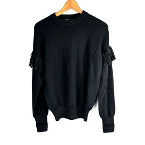 Tory Burch Fringe Alpaca Fringe sleeve Sweater